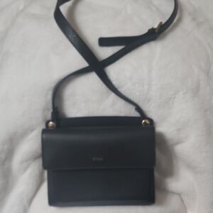 Furla Black Leather Crossbody Bag